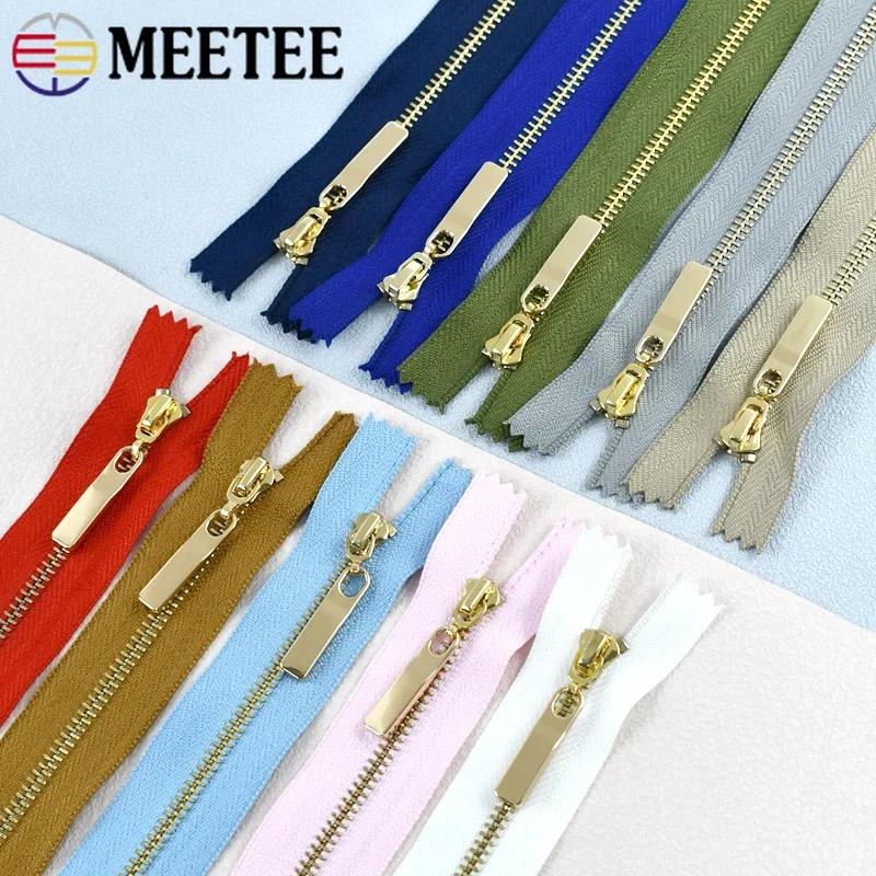 5/10Pcs 3# 15-30cm Close-end Metal Zippers Purse Handbag Zip Closure Decor Zipper for Clothes Pocket Zips DIY Sewing Accessory