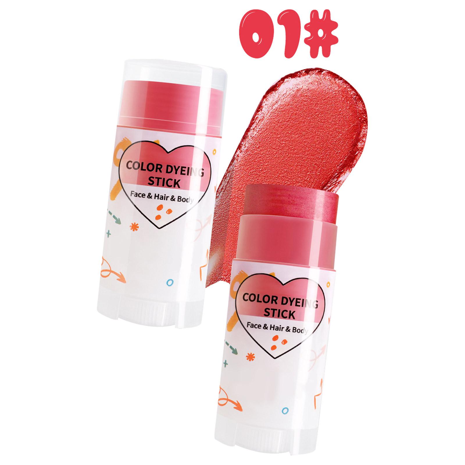 

15g Multifunctional Pearl Body Color Dye Stick Flash Effect Gradient Metallic Luster Face Body Art Makeup Stick for Festivals Parties Cosplay One Size