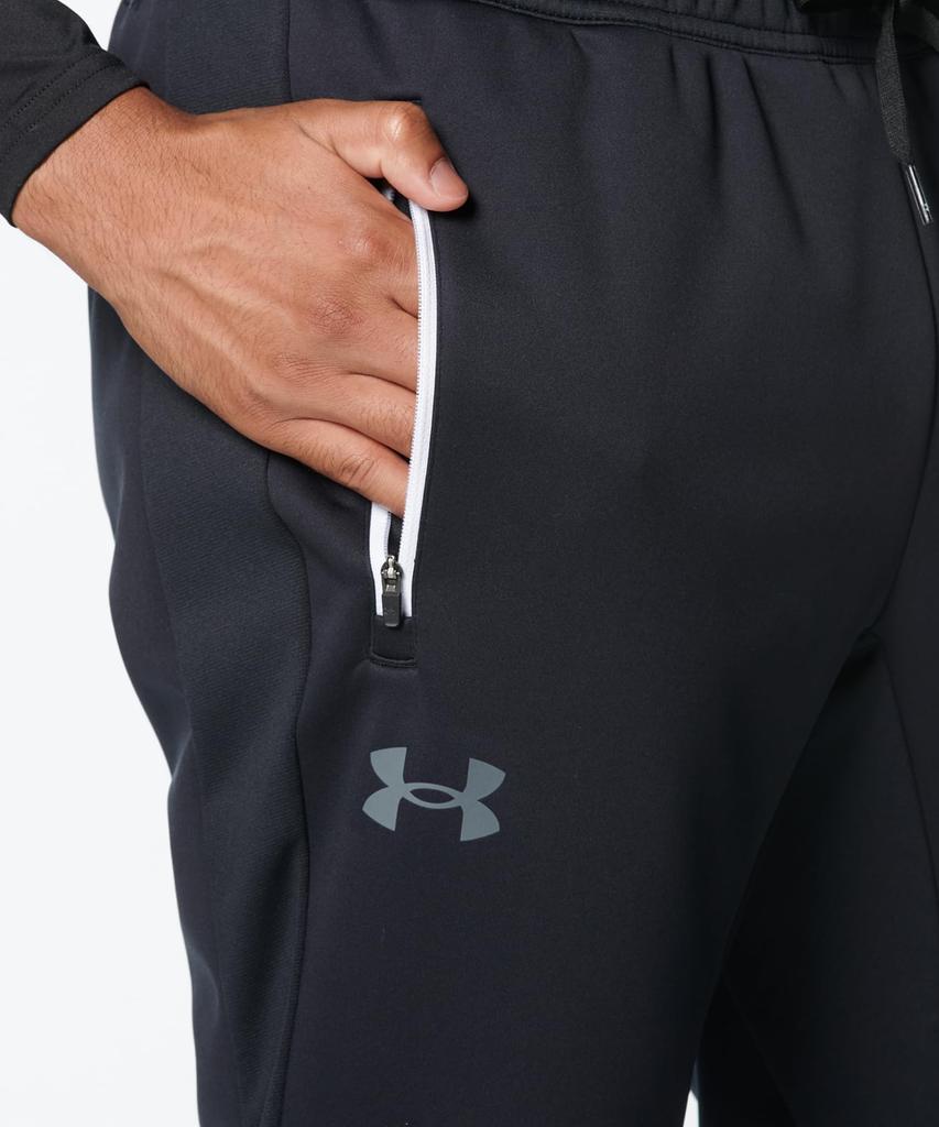 Under Armour UA Winter-Strickhose Schwarz Pitch Medium 3-Lagen, Grau,