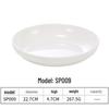 9-inch White Melamine Round Dinner Plate