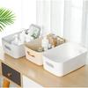 Storage Basketstorage Boxsmall Item Casewhiteplasticpolypropylene Caseset 10miscellaneous Organizationdesktop Storagewith Handlesbasketstoragesmall