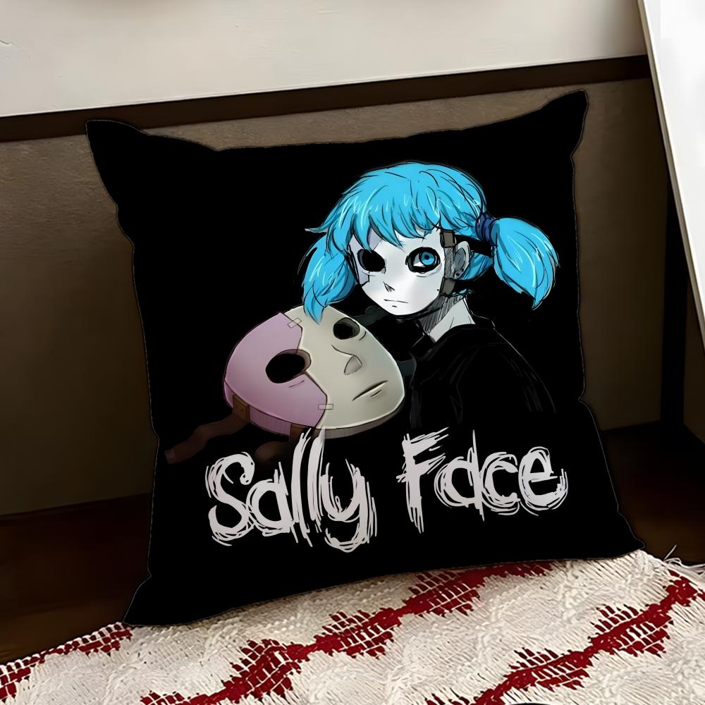 Band SSally FFace Cushion Cover Reversible Soft Durable Pillow Cover Home Car MultiScene Use for Daily Comfort