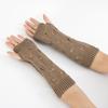 Winter Hand Gloves Soft Warm Gloves Arm Crochet Hollow Out Fingerless Gloves
