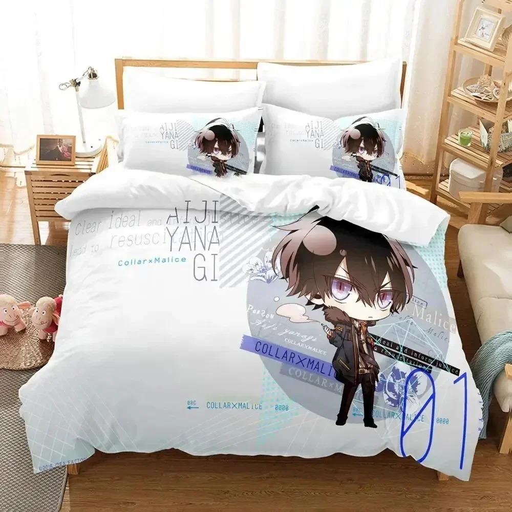 Stampa 3D Anime Gioco Collare X Malice Set Biancheria da Letto Copripiumino Set Letto Coperta Federa Piumone king Queen Size Ragazzi Adulto