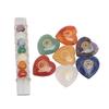 Chakra Stone Promote Positive Energy Decorative Balancing Reiki Healing Stone for Meditation Yoga Heart Shaped Chakra