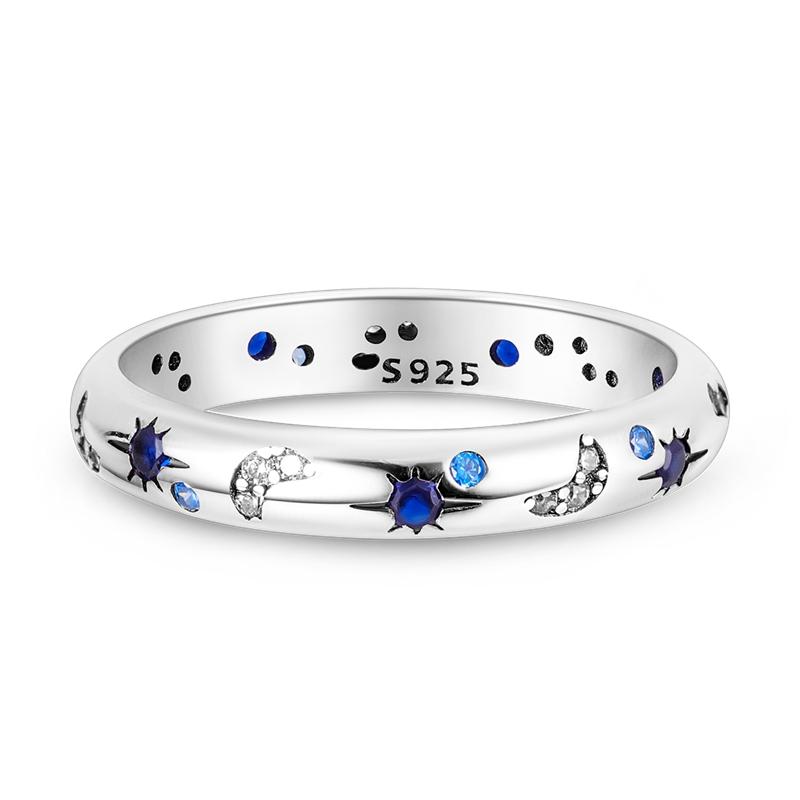 925 Sterling Silver Rings for Women Sparkling Princess Ring Engagement Wedding Anniversary Gift Jewelry 2025