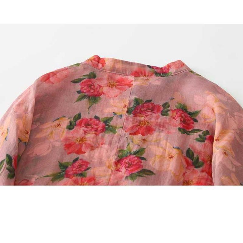Personalized Diagonal Plate Button Printed Split Modified Dresses