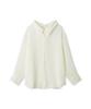 FRAY Sheer Shirt FWFB252114 Free Size I.D. 2-Way Linen-Like Women's White,