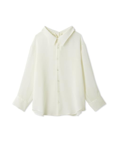 FRAY Sheer Shirt FWFB252114 Free Size I.D. 2-Way Linen-Like Women's White,