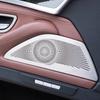 For BMW 5 Series F10 F11 2011-2016 Stainless Steel Cars Front Door Stereo Panel Speaker Decorative Cover Interior Accessories