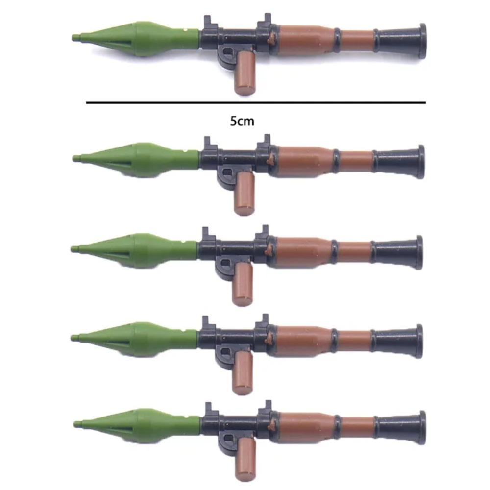 WWII Militär Bausteine Soldatenfiguren Waffen Ausrüstung Zubehör Gatlin M2 Schwere Maschinengewehre RPG MOC Mini Ziegel