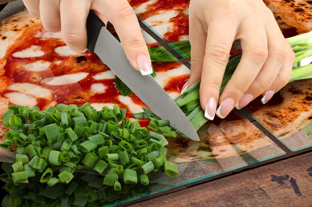 SZKLANA PŁYTA OCHRONNA NA KUCHENKĘ 70x52 PIZZA