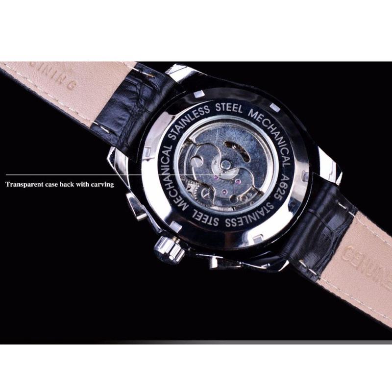 FORSING Men's Fashion Trend Hollowed Out Mechanical Watch Automatic Watch