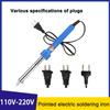SUA/UE 30W 40W 60W Fier de lipit electric cu încălzire externă, mâner de cauciuc, multifuncțional, cu vârf ascuțit, Luotie 110V 220V