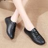 Women's Flats Lacing Black Driving Shoes Comfort Casual White Walking Minimalist Business Office Shoes Large Size