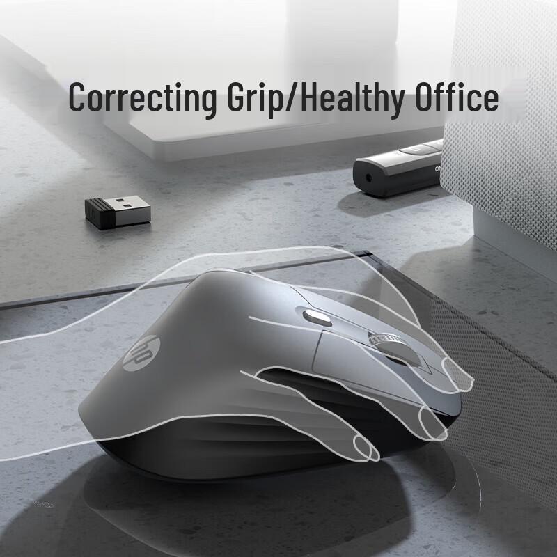HP Professor 1 Rechargeable Tri-Mode Ergonomic Mouse