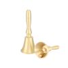 Gold Hand-Crank Brass Bells: Small & Large Vajra, Mealtime, Serving, Class, Reminder