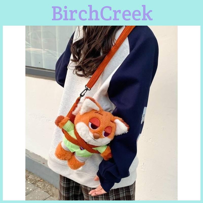 Zootopia Judy Hopps Nick Wilde Geantă de umăr de pluș Desen Animat Pentru Fete Cu Curea Reglabilă Și Spațiu de Depozitare