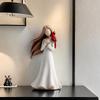 Matte Red Parrot Figurine,Home Tabletop Decor,Perfect Gift for Bird and Animal Lovers