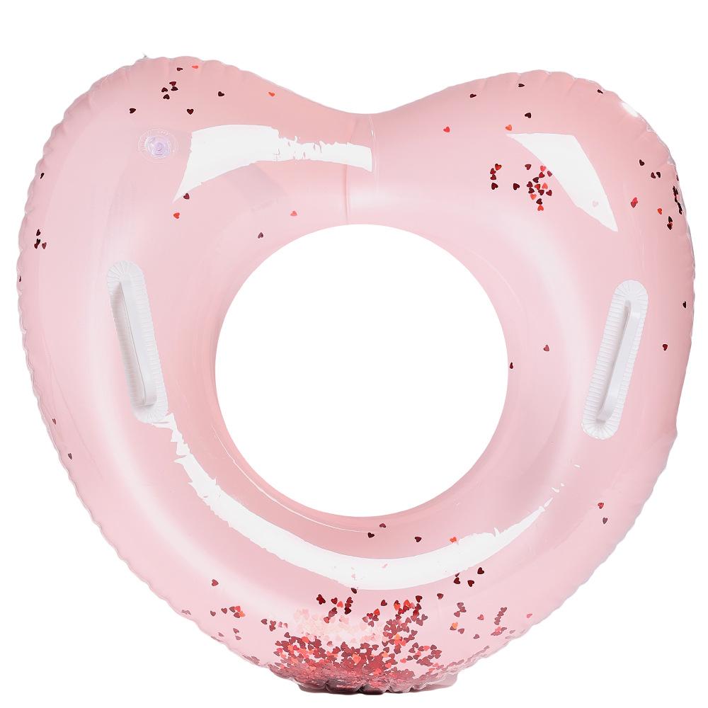 Xiaolv Heart-Shaped Korean Style Baby Swimming Seat Ring with Handle