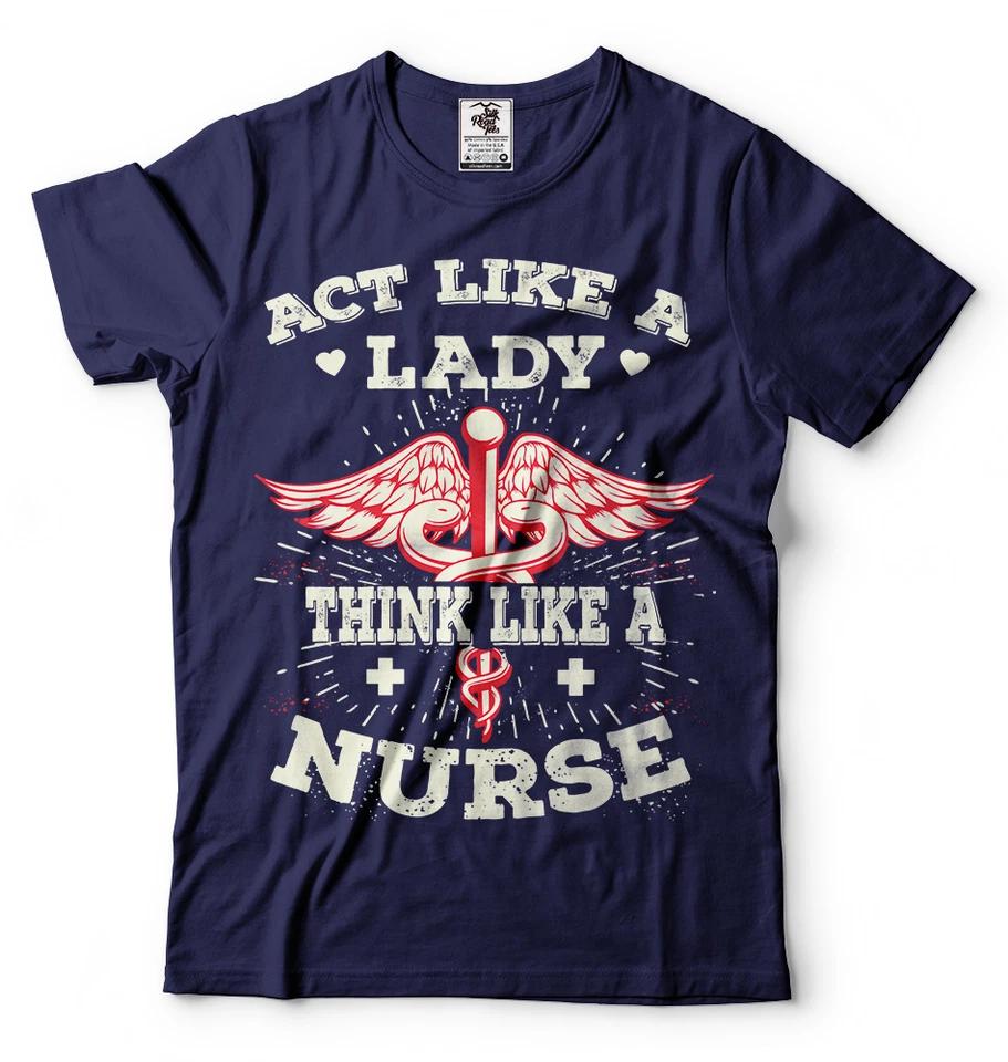 Gift for Nurse T-T-shirt Cool Nurse Gift Ideas Think Like A Nurse RN T-T-shirt XL
