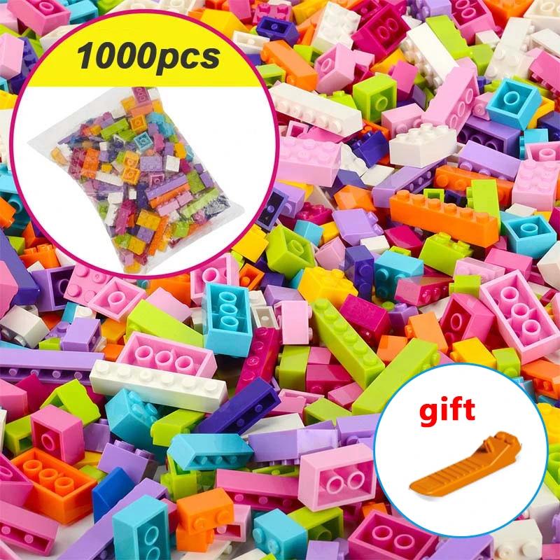 Brick City DIY Creative Building Blocks Bulk Model Character Educational Children's Toy Compatible 1000 Pieces