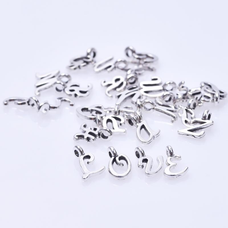 26pcs English Alphabet Letter Charm Initial Charms Pendants For Women Man DIY Jewelry Making Necklace Fashion Jewelry Components