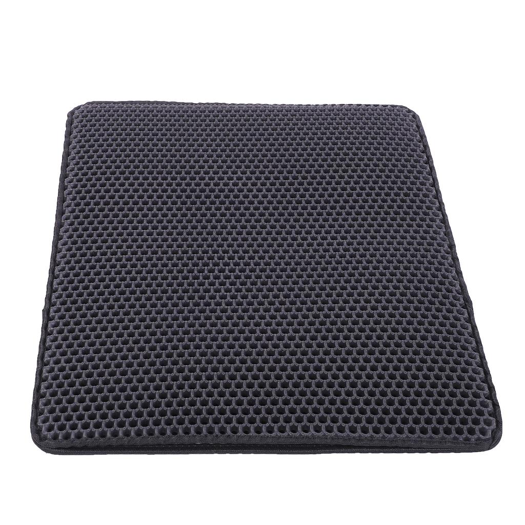 Cat Litter Mat EVA Double Layer Waterproofing Leakproof Kitty Litter Trapping Mat for Indoor Home Floor