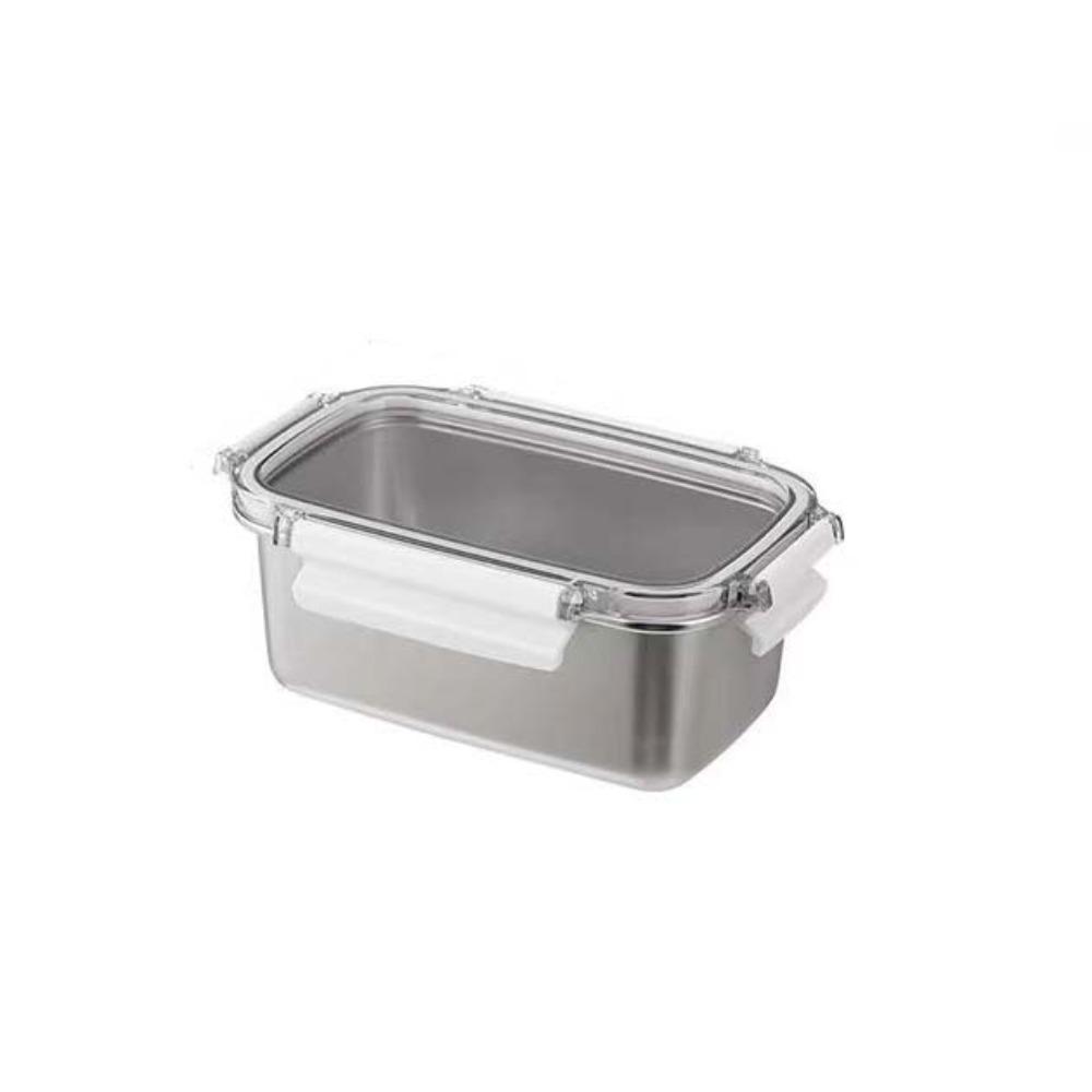 304 Stainless Steel Food Preservation Box Simple Crisper Box Food Storage Containers Mousse Cake
