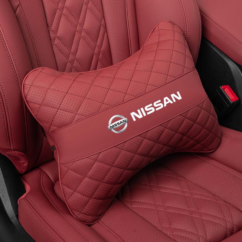 Car Headrest/Lumbar Support Car Neck Pillow Waist Cushion For Nissan Qashqai J10 J11 Navara Juke GTR 350z Patrol Leaf X-trai