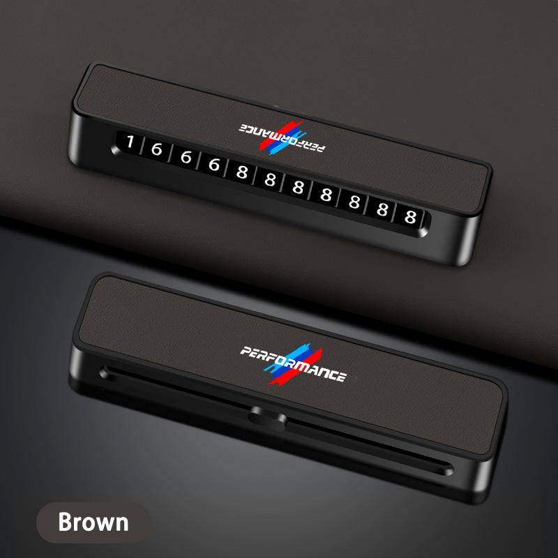 CMU2 Car Temporary Parking Card Phone Number Card Plate For BMW M Performance F20 F40 F22 F30 E90 F32 F06 F07 F46 E60 M5 Accessories