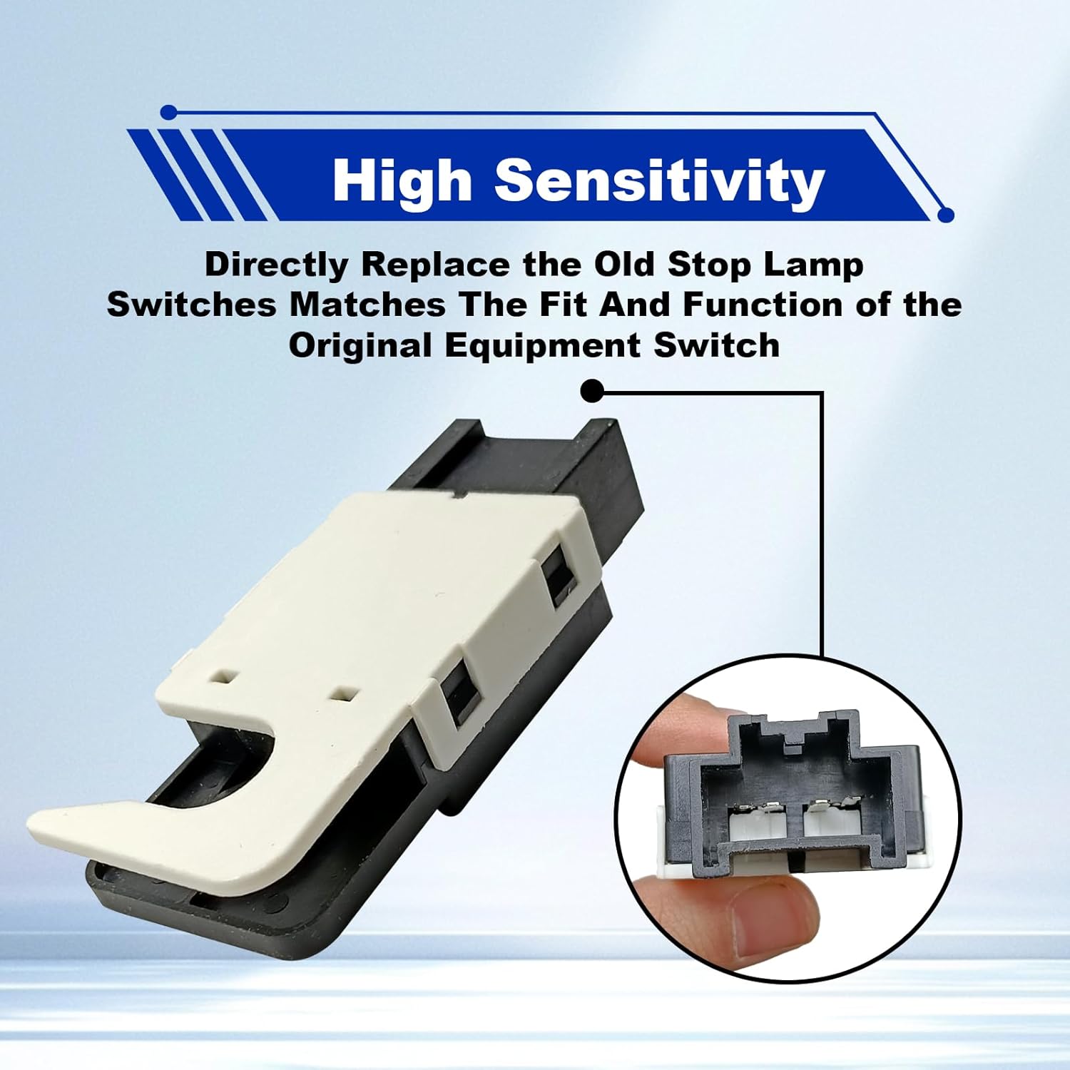 

25981009 Brake Light Switch Sensor Compatible with 2007-2011 Cadillac Escalade,2010-2011 Chevy Silverado 1500,2007-2011 Chevy Avalanche,Replaces