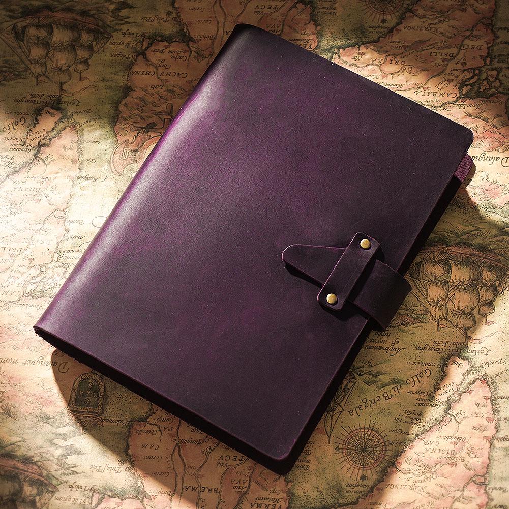 A5 Vintage Handmade European Style Notebook & A6 Diary, A7 Loose-Leaf Cowhide Notepad for Office and Business Use.