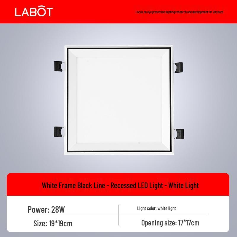 Large Recessed Square Downlight Panel with Honeycomb Design for Kitchen and Bathroom Ceilings (2020 Model)