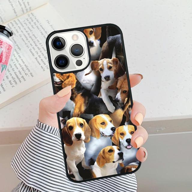 Cute Beagle Dog Phone Case For For iPhone 17 Air 16 15 11 12 13 14 Pro Max Plus coque