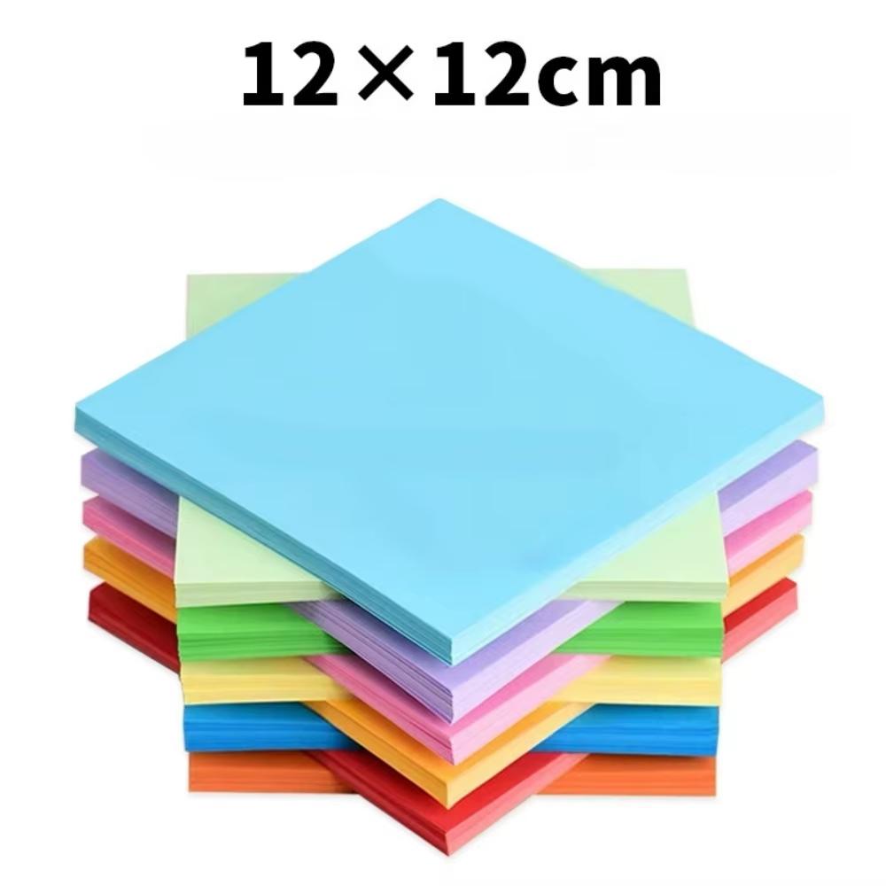 100 ks čtvercového origami papíru jednobarevný oboustranný skládací 20x20cm papír s 8mm oky pro děti ruční výroba DIY scrapbooking řemesla