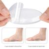 6 Pairs Silicone Arch Support for Flat Feet Plantar Fasciitis Adhesive Adjustable Soft Velvet Shock Absorbing Silicone Insole Pads