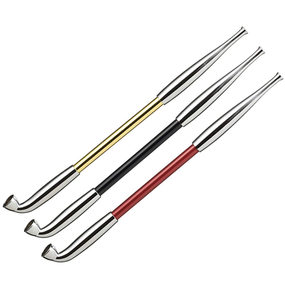 Tsuge Metal Red Aluminum Churchwarden Pipe,