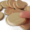 10pcs Natural Beech Natural Wood Round Disc Wood Craft Multi Size Blank Wood Pieces Unfinished DIY Wood Round Slice Handwork