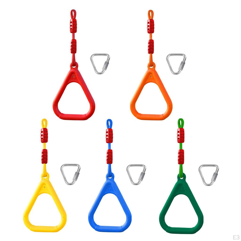 Climbing Gymnastics Rings for Kids Strength Training Equipment Indoor Setup