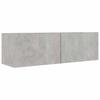 vidaXL 6-tlg. TV-Schrank-Set Betongrau Holzwerkstoff