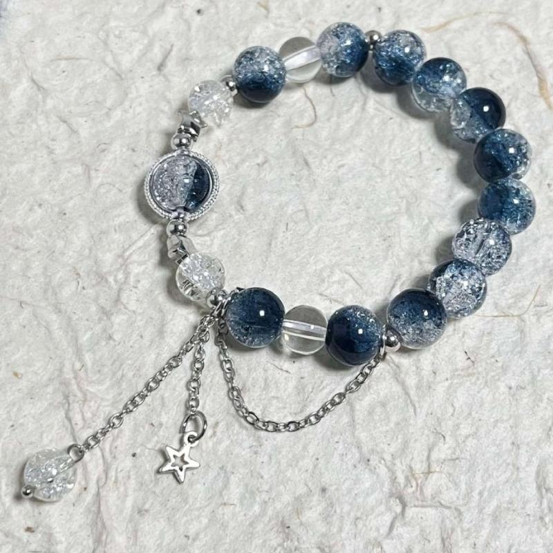 925 Silver Beads Bracelets for Women Men Adjustable Simple Design Elegant Metal Bangle Trendy Party Jewelry Gifts