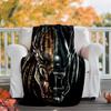 Alien Flannel Blanket Soft Warm All-Season Throw, Design for Camping, Car Travel, Hiking Sofa, Bed, Office Perfect Gift for Parties