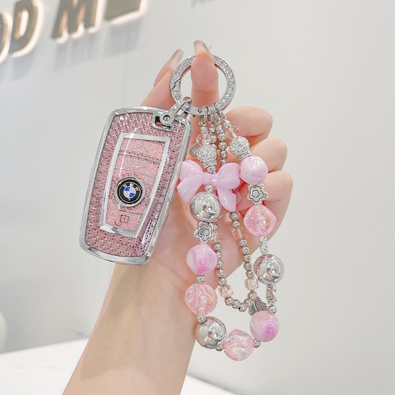Premium Key Case for BMW 3, 5 Series, X1, X2, X3, X5, 320li, 525li, I3 - Elegant Design for Women