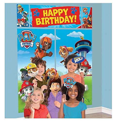 Paw Patrol Extra velký nástěnný plakát Scene Setter Photo Booth Transformation Photo Dekorace Zboží na narozeninovou párty Vánoční pokoj Tlapková patrola Oficiální!