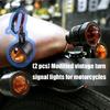 1 Pair Replacement Indicator Lamp Motorcycle Retro LED Turn Signals Blinker Motorbike Accessories Turning Indicators