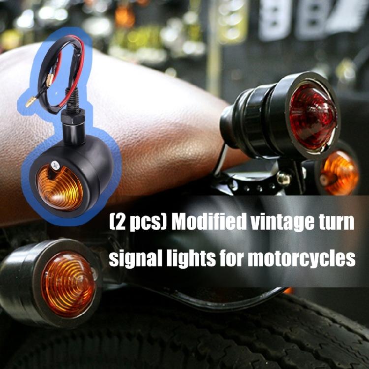 1 Pair Replacement Indicator Lamp Motorcycle Retro LED Turn Signals Blinker Motorbike Accessories Turning Indicators