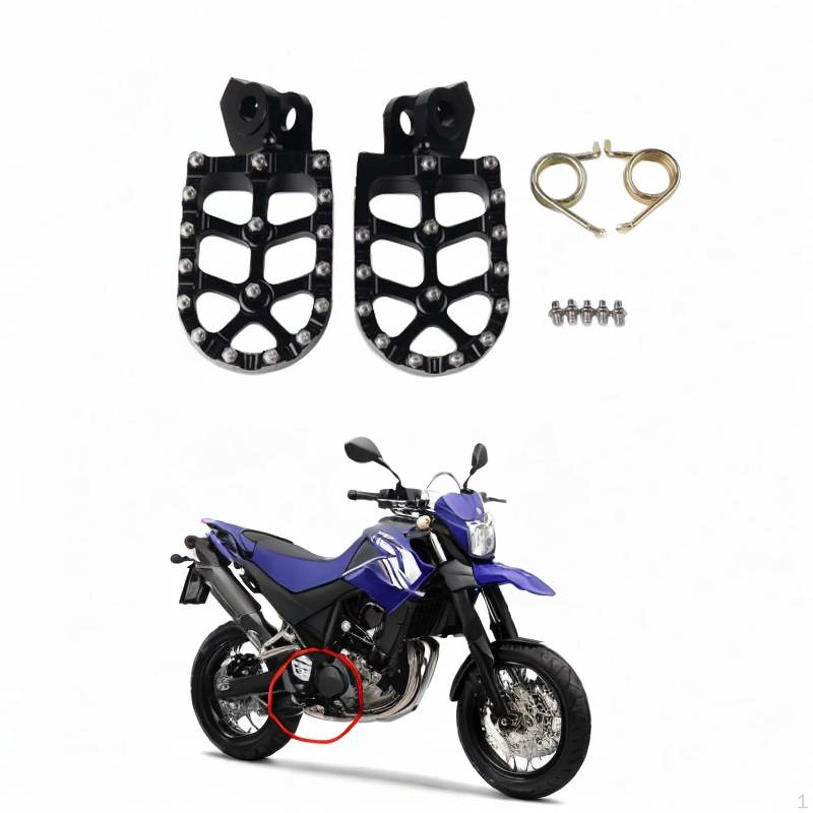 

Motor Foot Peg Set for RM125 2004 Compatible with Pedal Rest Replacement
