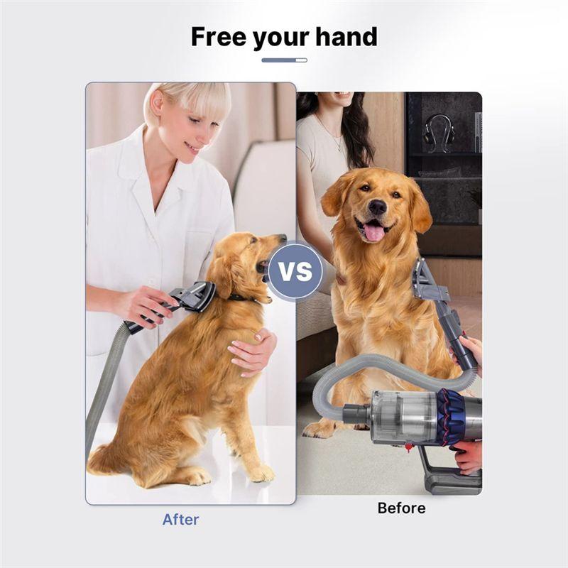 AEE4-Grooming Tool Kit For Dyson V6/7/8/10/11/12/15 And DC Series, Vacuums Pet Dog Brush Hair Vacuum Attachment