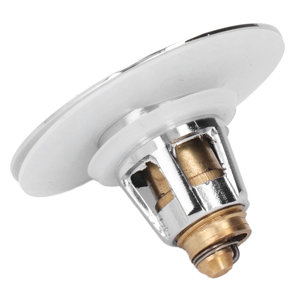 Push Button Sink Drain Stopper Brass Basin Drain Filter Durable Bounce Core Stopper  Kitchen Sink